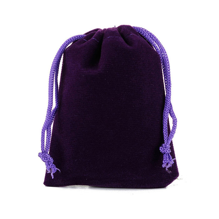 Drawstring Beam Storage Flannel Bag Jewelry