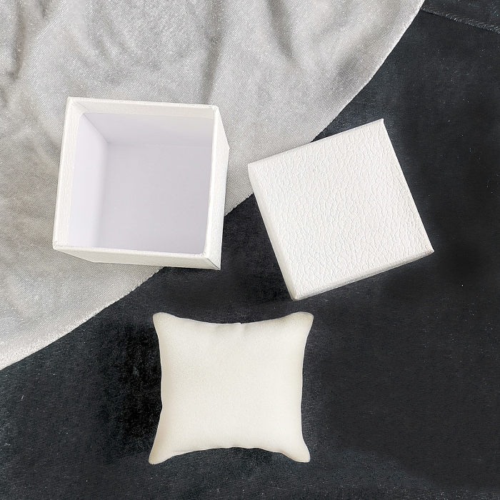 Cajas de joyería con patrón Dior de color sólido a la moda 1 pieza