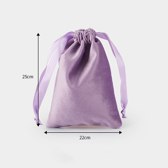 Einfache einfarbige Flanell-Aufbewahrungs-Schmuck-kosmetische staubdichte Tasche