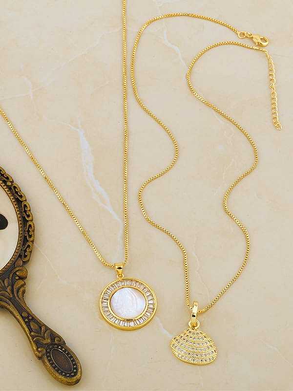 Brass Shell Irregular Vintage Necklace