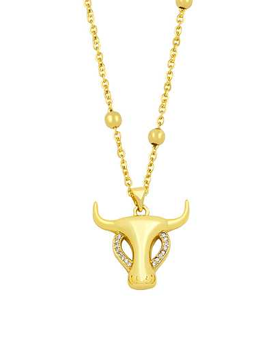 Brass Cubic Zirconia Dragonfly Hip Hop Necklace