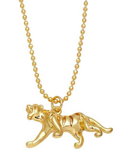 Brass Cute Dog Pendant Necklace