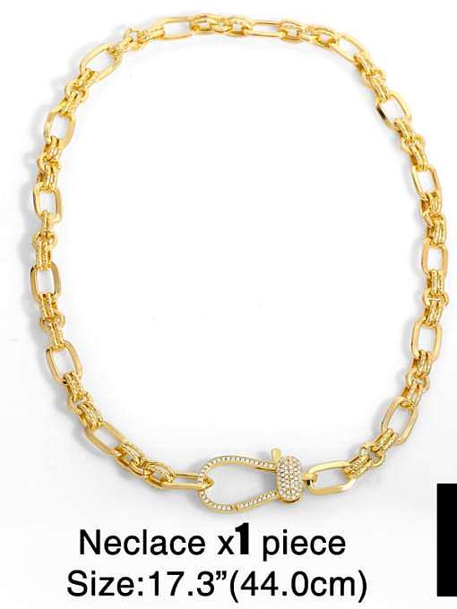 Brass Cubic Zirconia Star Vintage Necklace