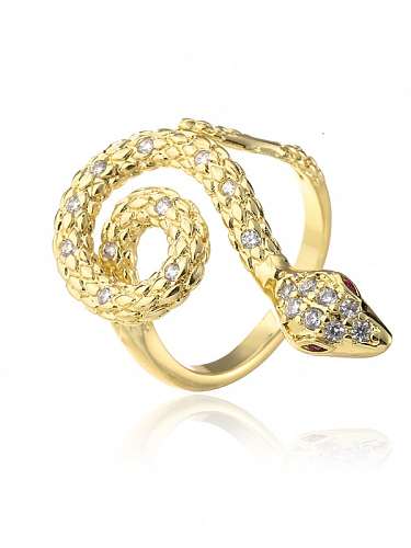 Bague Serpent Vintage en Laiton