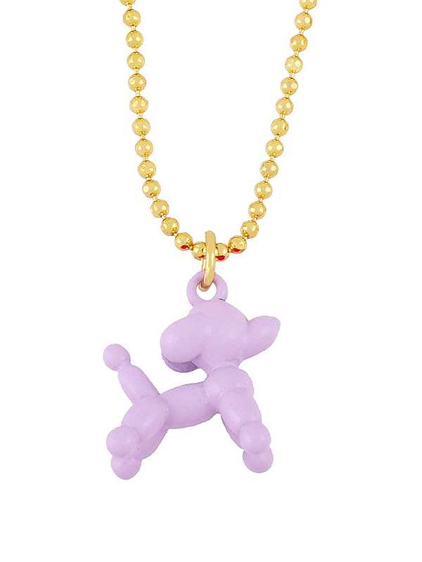 Brasel Cute Cartoon Dog Pendat Necklaces