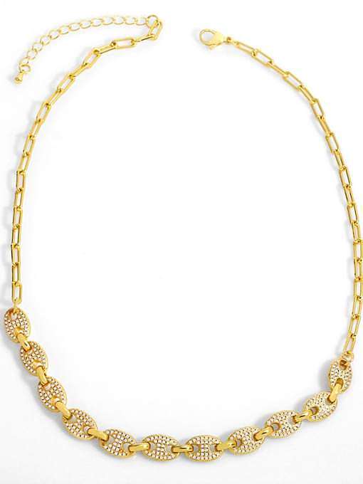 Brass Cubic Zirconia Locket Hip Hop Necklace