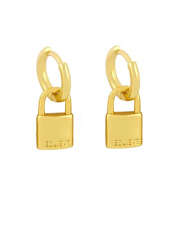 Brass Heart Minimalist Huggie Earring
