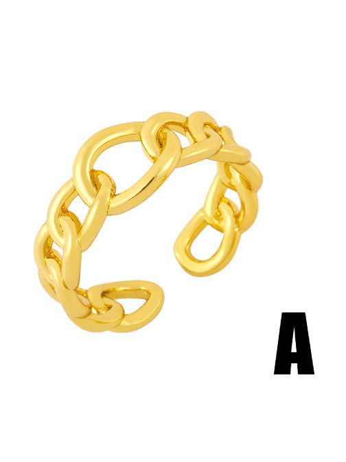 Brass Bead Geometric Minimalist Band Ring