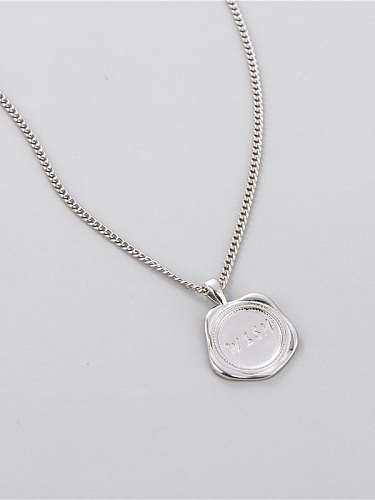 925 Sterling Silver Irregular Minimalist Necklace