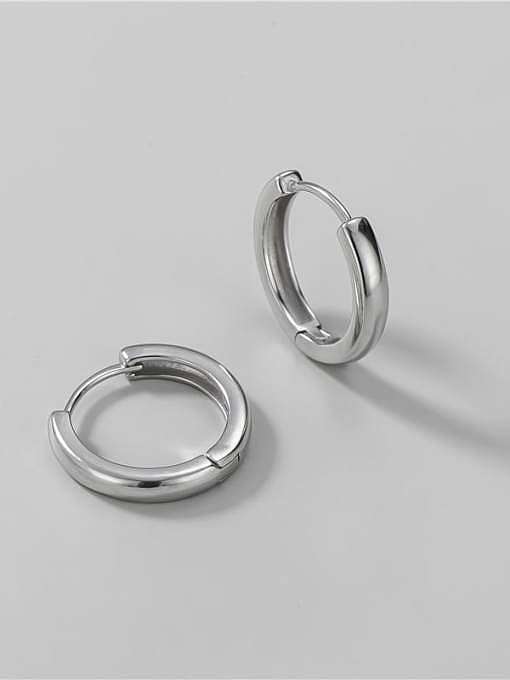 925 Sterling Silver Round Minimalist Single Earring(Single -Only One)
