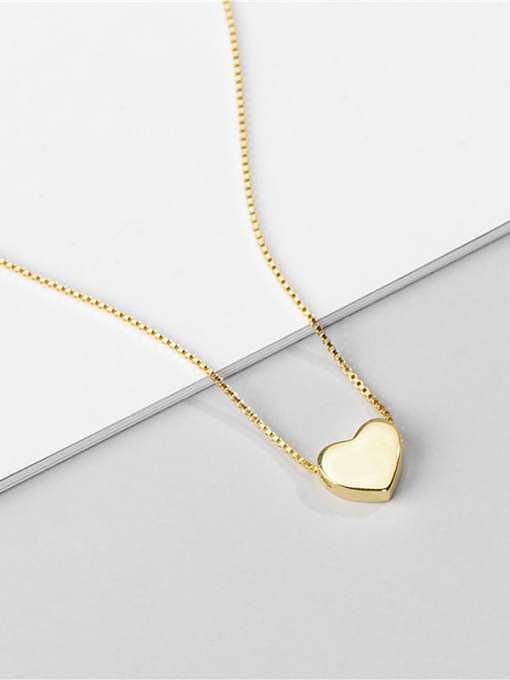 925 Sterling Silver Heart Minimalist Necklace