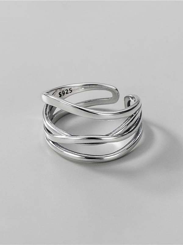 925 Sterling Silver Irregular Minimalist Stackable Ring