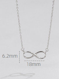 925 Sterling Silver Number Minimalist Necklace