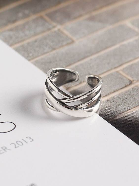 925 Sterling Silver Geometric Minimalist Stackable Ring