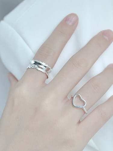 925 Sterling Silver Smoth Geometric Minimalist Band Ring