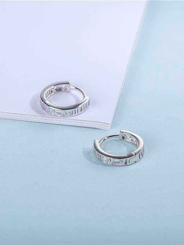 925 Sterling Silver Round Minimalist Earring