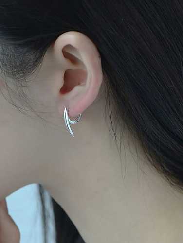 Anel de orelha de cauda pontiaguda simples de prata esterlina 925