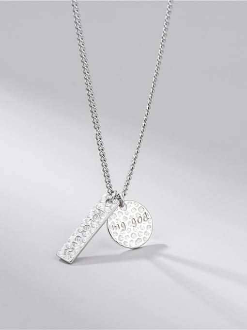 Collier minimaliste rond en argent sterling 925