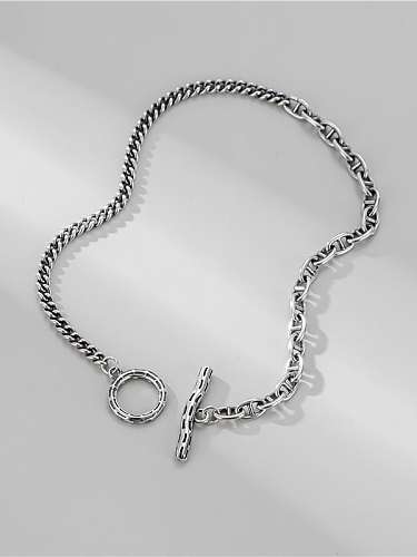 925 Sterling Silver Irregular Vintage Link Bracelet