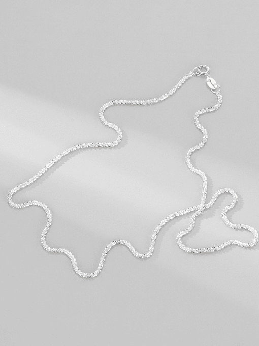 925 Sterling Silver Minimalist Twisted Serpentine Chain