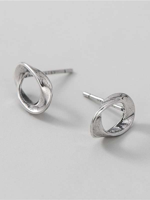 925 Sterling Silver Geometric Minimalist Stud Earring