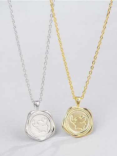 Collier minimaliste icône en argent sterling 925
