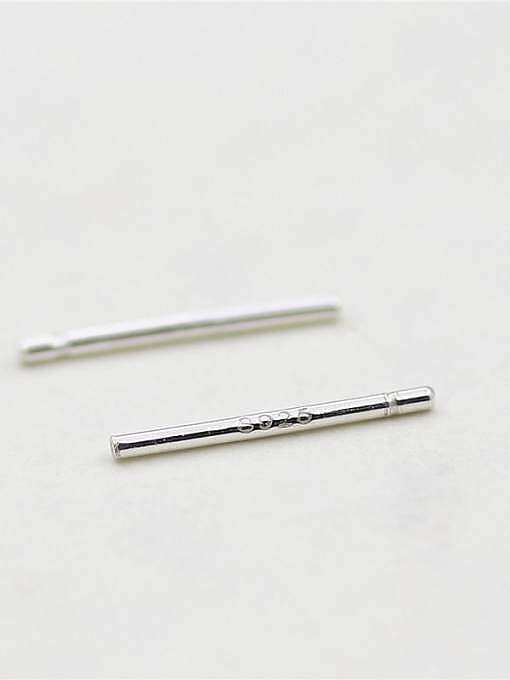 925 Sterling Silver Bead Round Minimalist Stud Earring