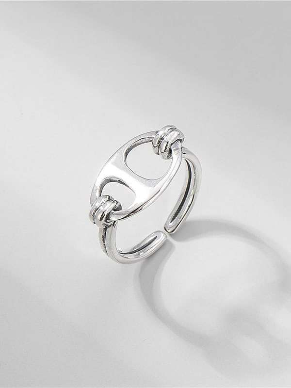 925 Sterling Silver Geometric Minimalist Band Ring