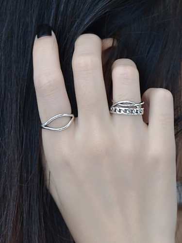 925 Sterling Silver Geometric Minimalist Band Ring