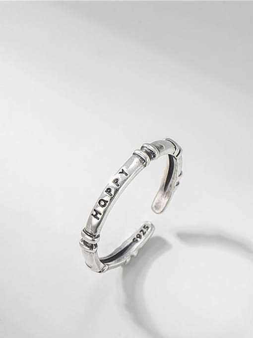 Anel de pulseira minimalista redondo em prata esterlina 925