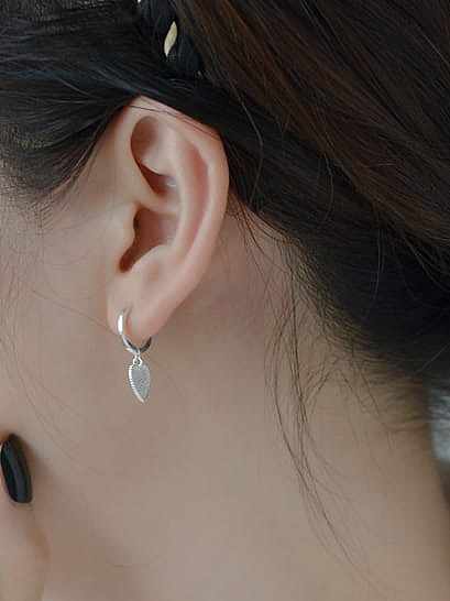 925 Sterling Silver Heart Minimalist Huggie Earring