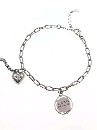 925 Sterling Silver Heart Minimalist Bracelet