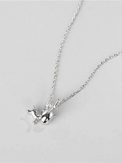 925 Sterling Silber Deer minimalistische Halskette