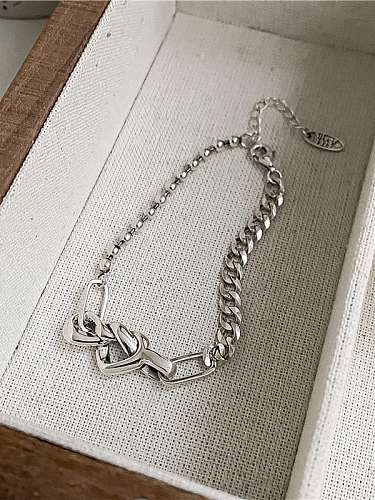 925 Sterling Silver Heart Vintage Bracelet