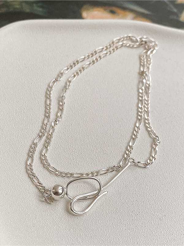925 Sterling Silver Geometric Trend Necklace