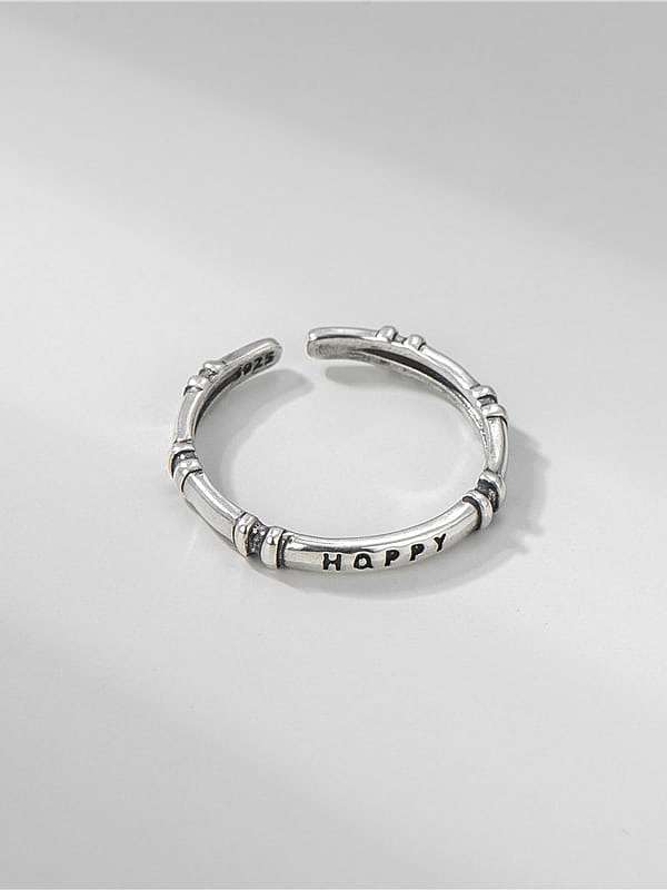 Anel de pulseira minimalista redondo em prata esterlina 925