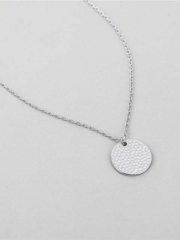 Collier minimaliste rond en argent sterling 925