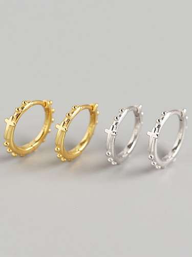 925 Sterling Silver Geometric Minimalist Huggie Earring