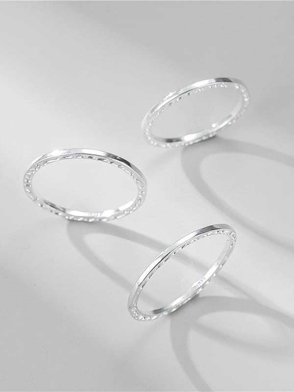 925 Sterling Silver Round Minimalist Band Ring