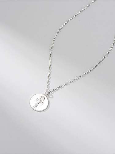 Collier minimaliste croix en argent sterling 925