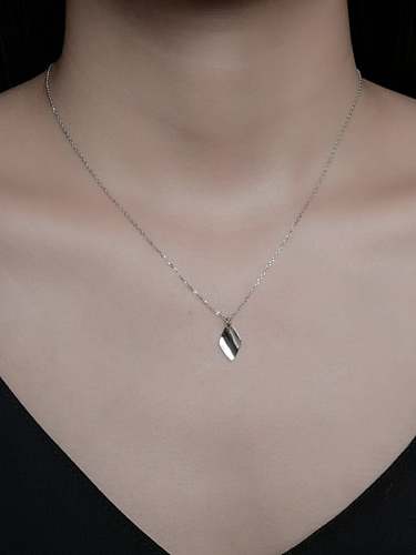 925 Sterling Silver Geometric Minimalist Necklace