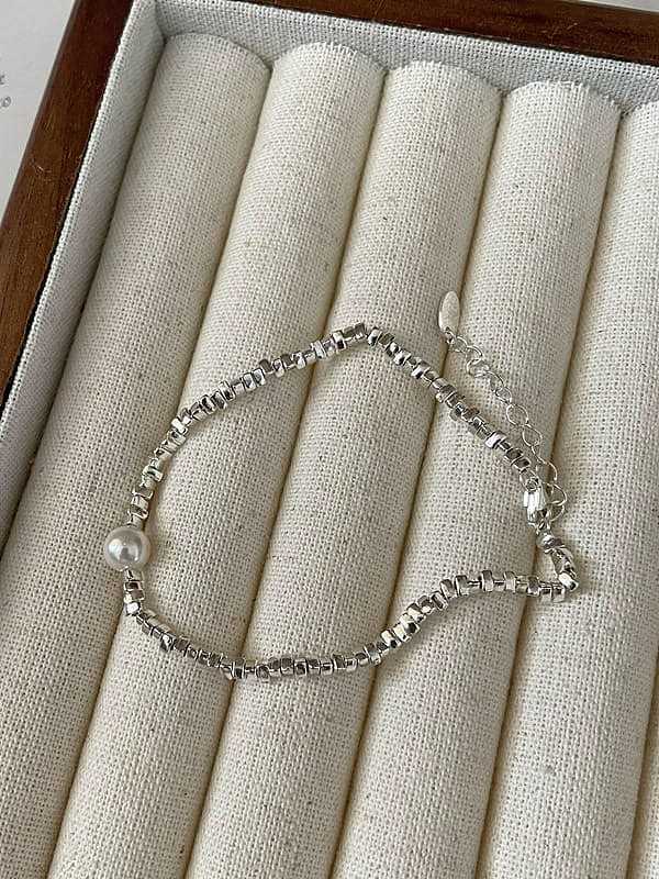 Bracelet en perles d'eau douce en argent sterling 925