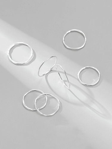 925 Sterling Silver Round Minimalist Band Ring
