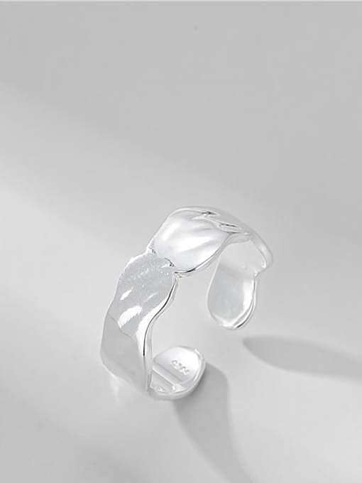 925 Sterling Silver Smotth Wavy Minimalist Band Ring