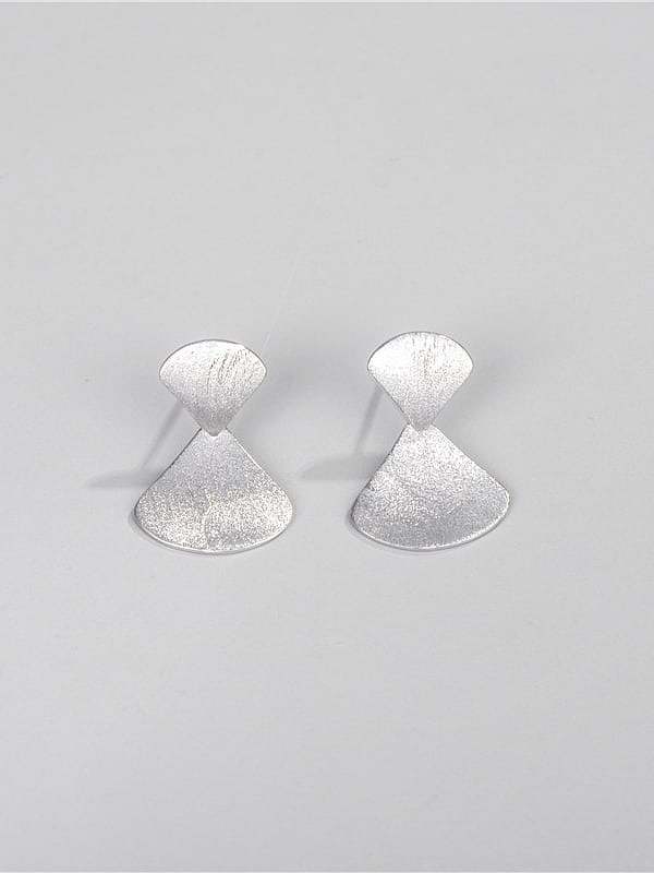 925 Sterling Silver Triangle Minimalist Drop Earring