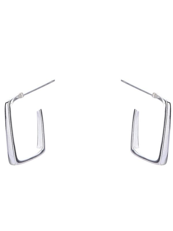 925 Sterling Silver Geometric Minimalist Earring