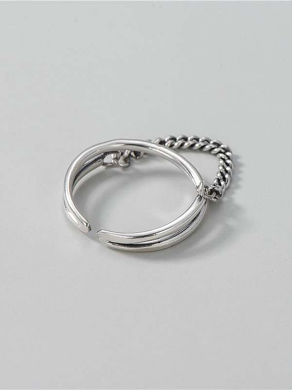 925 Sterling Silver Irregular Vintage Stackable Ring