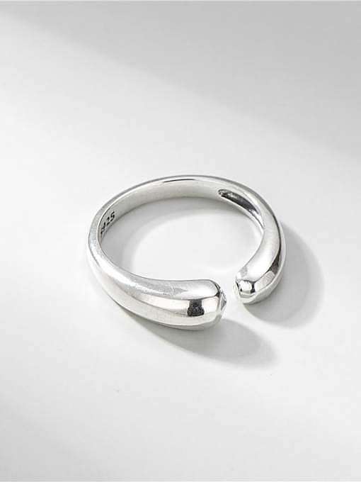 Bague minimaliste géométrique en argent sterling 925