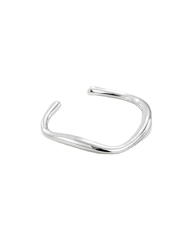 925 Sterling Silver Round Minimalist Band Ring