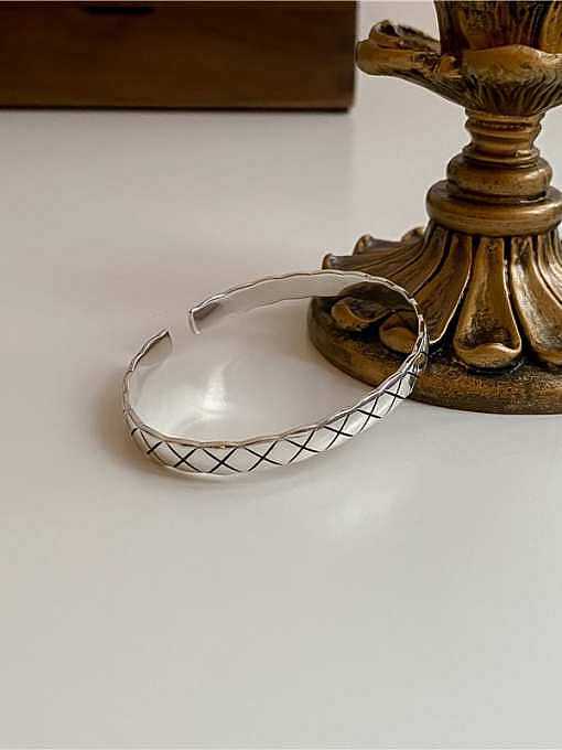 Conjunto de pulseira e brinco de prata esterlina vintage 925